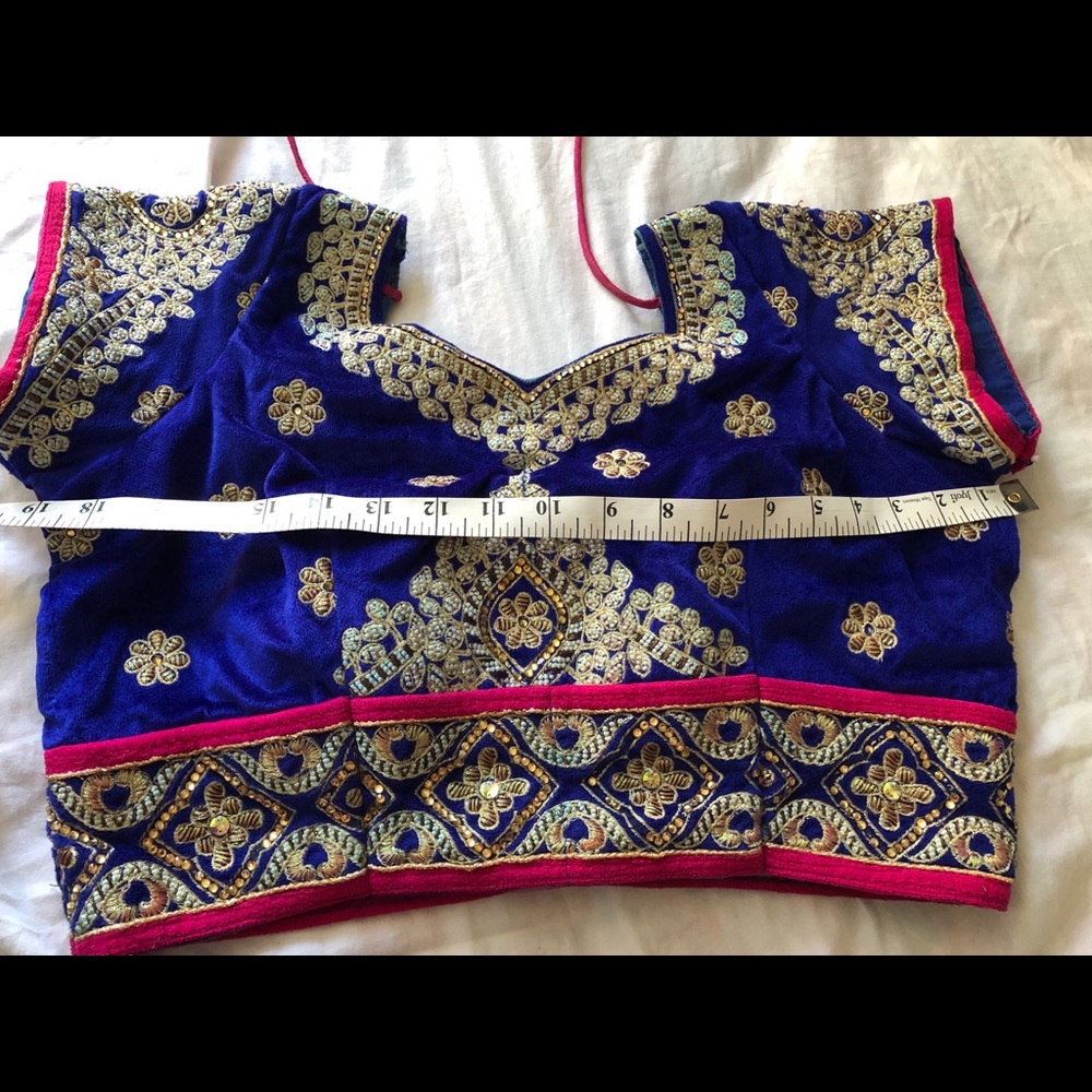 Indian Net & Velvet Wedding Lehenga Size38